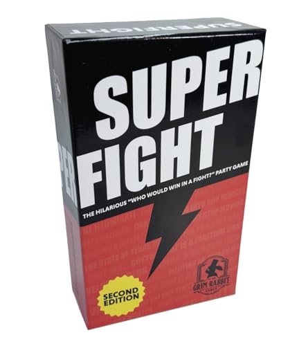 Grim Rabbit Superfight 2nd Edition – Absurd Arguments Party Card Game | Funny Adult Card Game with New Cards, Dice & Hilarious Debates