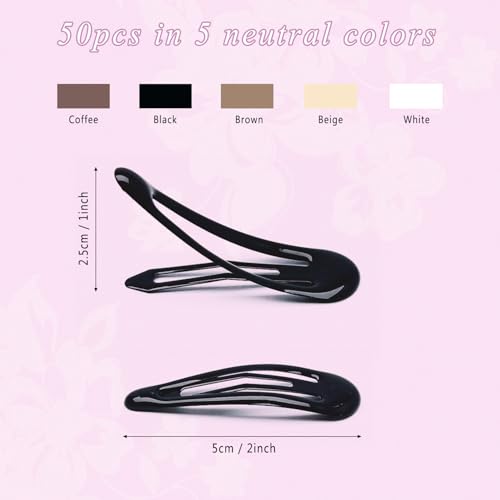 Set de 18 pinzas de acrílico y 50 broches para cabello miniatura 6