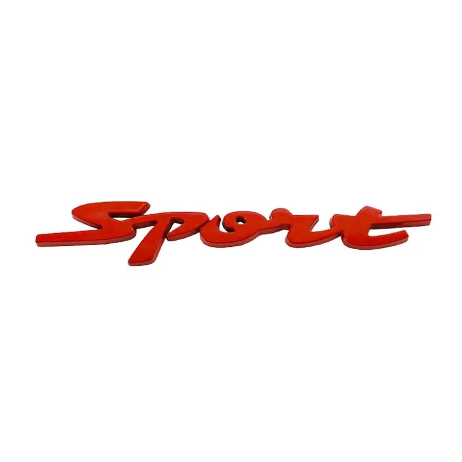 NBCNZCTSAS 3D Metal Chrome Black Red Sport Logo Letters Car Emblem Badge Decal Fit For Suzuki Swift ZC31 ZC32 ZC33S Sport Sticker Accessories(Red)