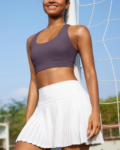 Image of RUNNING GIRL Adjustable Straps High Impact Sports Bra for Women,High Support Workout Sports Bras with Sewn in Pads