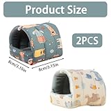 2 Pack Guinea Pig Bed, Guinea Pig Bed, Comfortable House, Delicate Hide, Soft Small Animal Sleeping for Rabbit Hedgehog Habitat Cage Accessories - Image 2