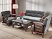 VeLivings Solid Sheesham Wood 5 Seater Sofa Set for Living Room | Wooden Five Seater Sofa Set for Office & Home Lounge | 3+1+1 Seater Sofa Set (Rosewood