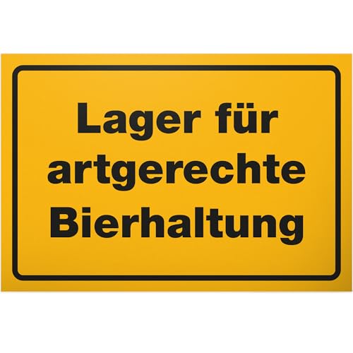 DankeDir! Artgerechte Bierhaltung - 30 x 20 cm Kunststoff Schild - Photo Booth JGA Requiste Geschenk Alkohol Party - Geburtstagsdeko Geschenkidee Geburtstagsgeschenk Partydeko lustiger Spruch