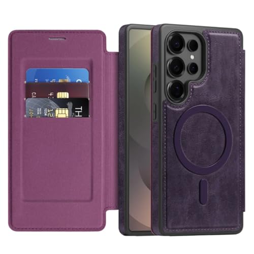 Housse Galaxy S25 portefeuille pour organiser vos sorties en violet