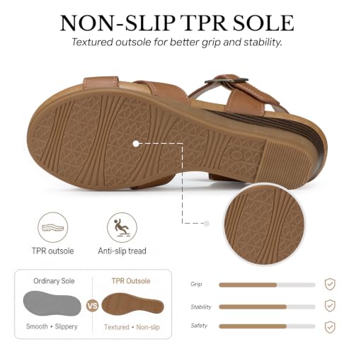 Image of SHIBEVER Wedge Sandals for Women Dressy: Comfortable Low Heel Summer Sandal