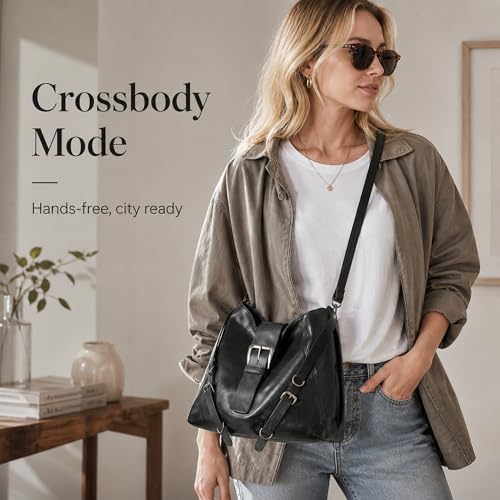 Bolso convertible 3 en 1 tipo mochila para mujer miniatura 6