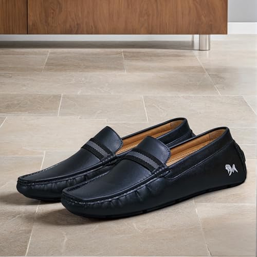 Image of Neeman's All Purpose Loafers Stylish Shoes for Men | Casual & Formal Loafer Footwear | Slip-On Without Lace | Lightweight, Soft Cushioned Office Shoe for Man