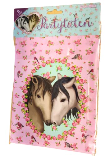 8X Partytüten Pferd, Mitgebseltüten für den Kindergeburtstag Cover