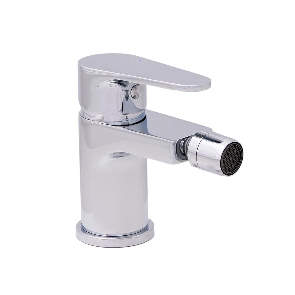Clever Rocket Bidé – Grifo Monomando de Bidé en Cromo | Aireador Orientable | Caudal ECO 5 l/min | Ref. 62063 | Incluye Flexos 3/8”