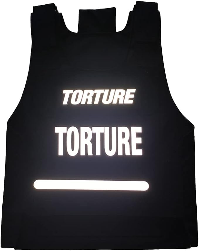 F.N.JACK Outerwear Reflective Logo TORTURE Vest Solid Colors - Adjust Straps and Belt with 2 Pockets
