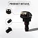 Lyxheth 2PCS Front Windshield Washer Nozzles, Windshield Sprayer Nozzle, Car Double-hole Wiper Washer Nozzle Kit, Car Accessories Windshield Squirter Nozzle Replacement for Most Cars SUVs Trucks