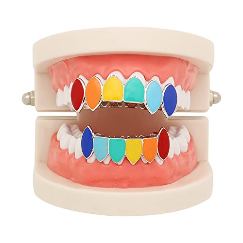 Juego de Parrillas Dentales Hip Hop Dorado 18K Unisex miniatura 2
