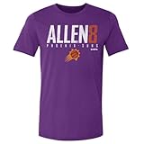 500 LEVEL Grayson Allen Phoenix Suns Shirt - Grayson Allen Phoenix Suns Elite WHT (Purple, Large)