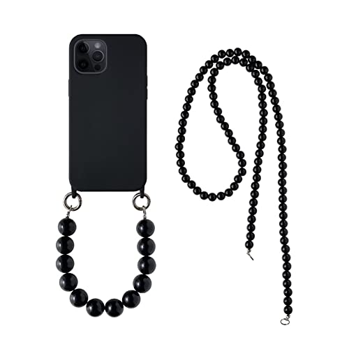 Étui de protection iPhone 11 Pro chaîne de perles noires finition premium