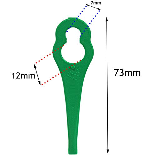 Nanlaohu 40 x Plastic Blades for GTECH ST04 ST05 Grass Trimmer Strimmer