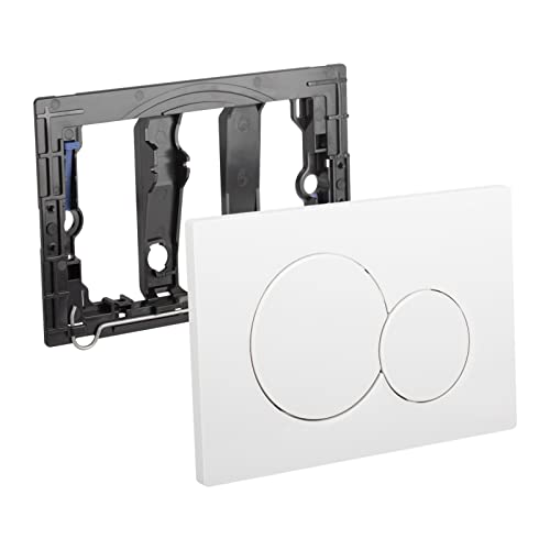 Betätigungsplatte Sigma01 115.770.11.5 Kompatibel mit GEBERIT - Weiße Kunststoff für 2-Mengen-Spülung 1 Stück