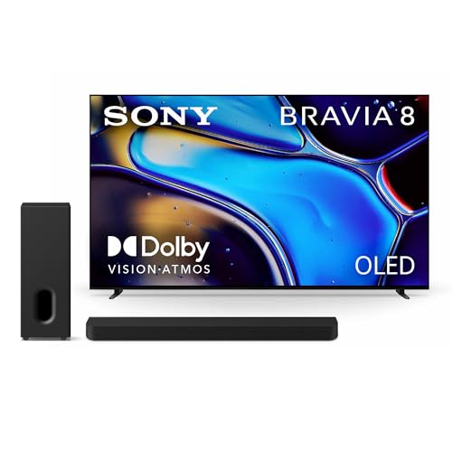 Image of Sony BRAVIA 8 55-Inch 4K OLED Smart TV (K-55XR80) with BRAVIA Theater Bar 7 9-Speaker Soundbar and Included BRAVIA Theater Sub 7 Wireless Subwoofer (HT-AP710) Bundle