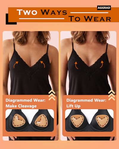 Image of Double Sided Sticky Bra Inserts, Ultra Instant Volume, Push Up Adhesive Bra Pads