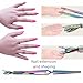 Hiiooweiyi Nail Clip Tool Keratin Pushing Hands Stainless Steel Nail Shaping Tweezers X-shaped Multi Functional Art Clip Trimmer (Multicolour)