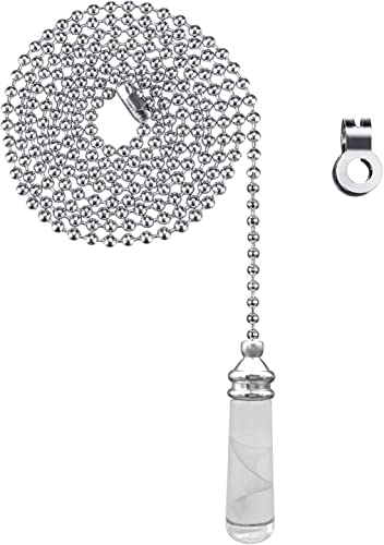 NewZC 2 Pcs Bathroom Light Pull Cord Weight Handle with 100 cm Pull Chain Extension Connector - Image 4