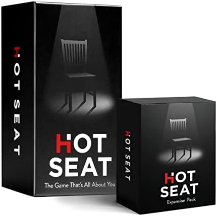 HOT SEAT Party Game + Expansion Set - The Family Card Game That's All About You - for Kids, Teens, Adults - Perfect Christmas White Elephant Gifts, Stocking Stuffers + Board Games Night