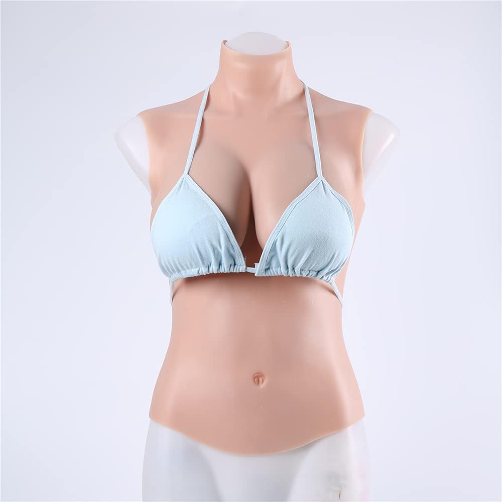 TC-GFR] 偽胸 仮装 女装おっぱい 上半身 ハイネック シリコンバスト 