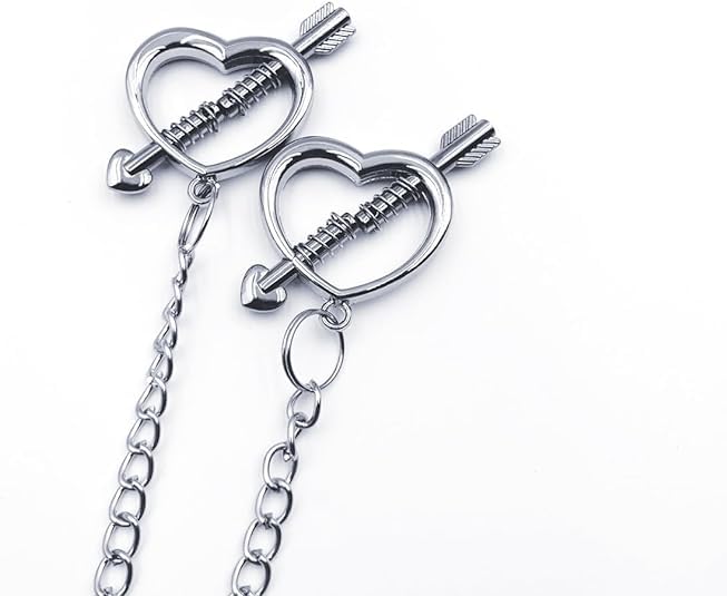 2Pcs Fake Nipple Piercings Stainless Steel Non-Piercing Nipples Shields Rings Nipple Rings Nipple Jewelry Non Piercing for Women (): Type 2