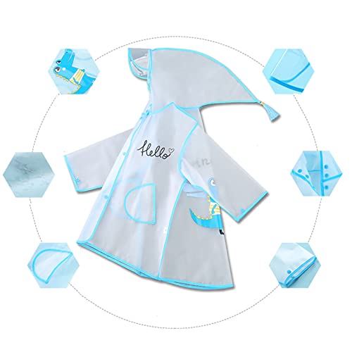 Kids Cute Cartoon Raincoats Boys Girls Lightweight Rain Jacket Coat Waterproof Rain Poncho Reusable Rainwear Kids3