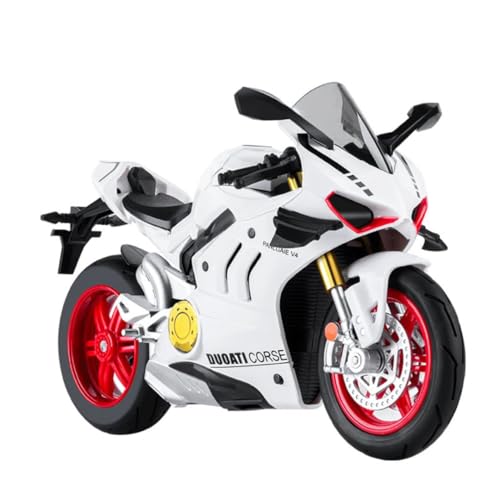 Image of PLUSPOINT Diecast Motorcycle Toy Bike 1:10 Scale Model Vehicles Alloy Simulation Super Bike Also for Car Dashboard Adult Alloy Motorbike Toy Simulation Model Vehicle Toy Street Machine Kids Gift