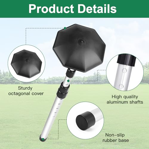 Canne de support réglable pour sac de golf robuste télescopique