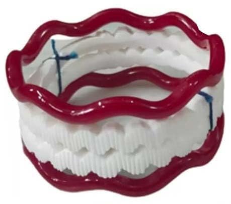 Pola Shakha Shell Bangles, Set of 2, White and Red-image-22