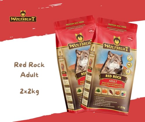 Wolfsblut Hund Adult | Trockenfutter | Multi Bundle | Mix Paket | Sparpaket | 2 x 2 kg | Verschiedene Sorten (2 x 2 KG, Red Rock)