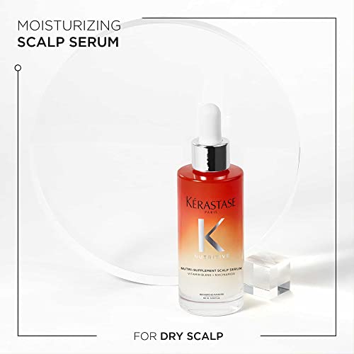 Kérastase Nutritive, Hydrating Scalp Serum for Dry Hair, With Niacinamide and Vitamins, Moisturising and Revitalising, Fast Absorbing and Non Greasy, Nutri-Supplement, 90 ml - Image 3