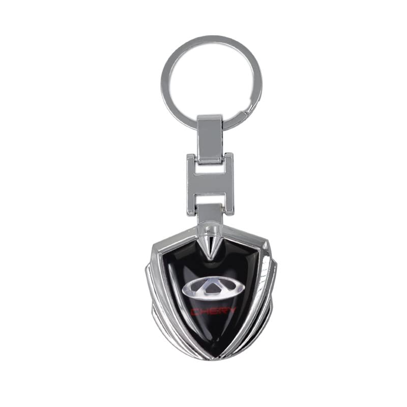 For Car - Metal Car Styling Keyring Holder for Chery QQ QQ3 QQ6 Cowin E3 EASTARs Tiggo Turbo V5 Arrizo Fengyun Keychain Accessories