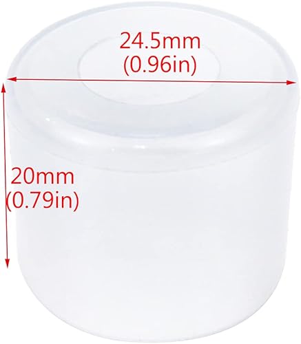 Miniatura 3 de Antrader 40 protectores de suelo redondos de PVC para muebles de 0.87 pulgadas de diámetro, antideslizantes para evitar arañazos y ruido, arañazos,