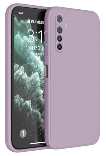 Topme Funda para Realme XT/Realme X2 (6.4' Inches) Carcasa Caja Case Estuche, Funda Protectora de Piel de Silicona TPU - Hierba púrpura