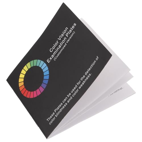 OUNONA Testing Chart Book Color Chart Color Visual Test Book for Color Deficiency