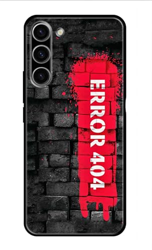 Image of Metal TPU Printed Back Cover for Samsung Galaxy S23 5G (Error 404) 360 Degree Protection | Camera Protection -25092024(AR)