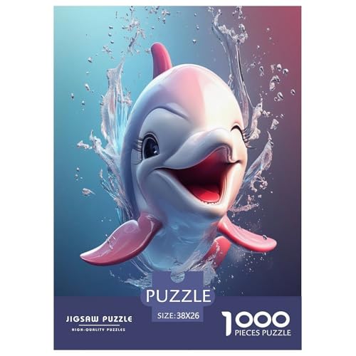 Puzzle de delfines de 1000 piezas para noches en familia