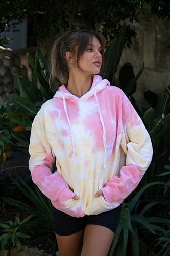 Image of Colortone Tie Dye Pullover Hoodies for Women and Men - Classic Fit Sweatshirts