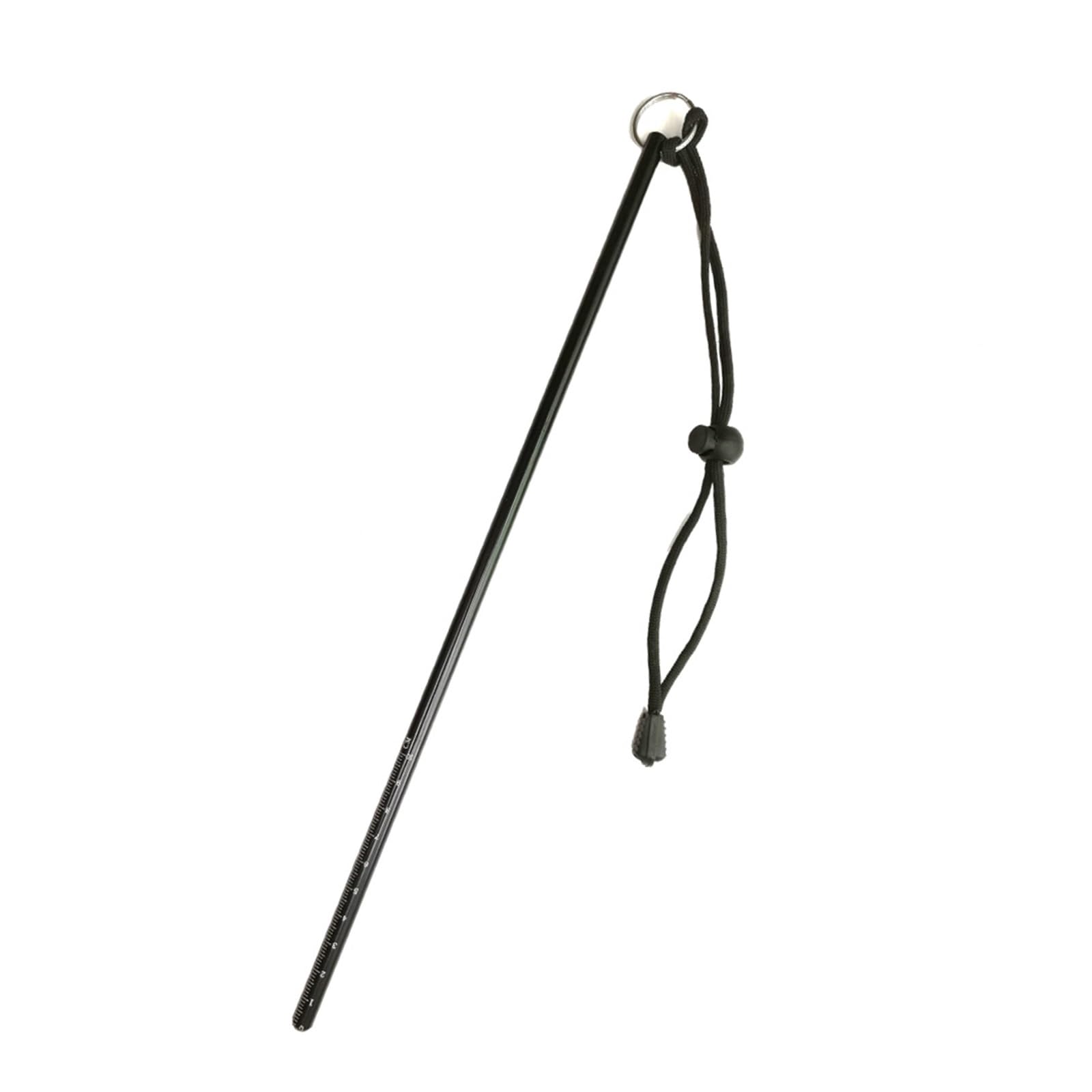 Scuba Diving Aluminium Alloy Stick Pointer with Measurement Lanyard Dive Underwater Shaker Noise Maker Diving Stick Pointer (Color : Zwart, Size : 1)