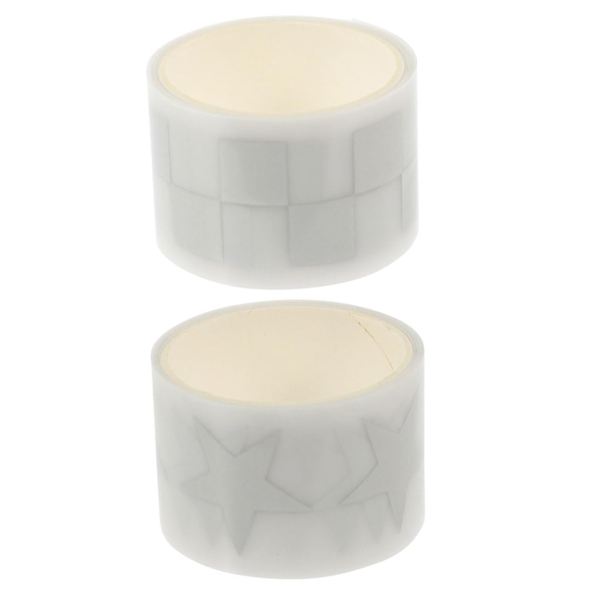 HOMSFOU Easy to Use Reflective Heat Transfer Film 2 Rolls Silver Iron-on Sticker for DIY Clothing Decorations