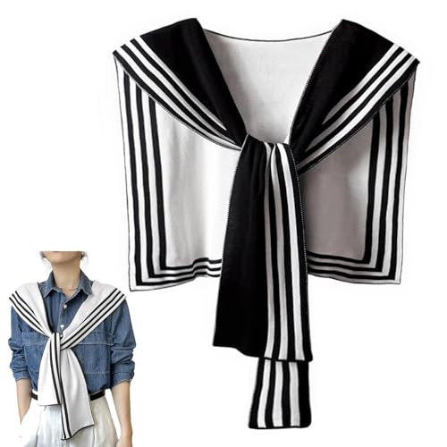 Women's Fashion Sweater Knitted Knotted Shawl, Double-sided Sweater Shawl, Wraps for Women, Travel Casual Scarf - Main Image