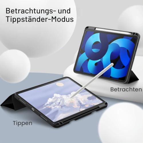 JETech Hülle für iPad Air 11" M4/M3/M2 & Air 5/4 10,9", Schwarz – Ansicht 7