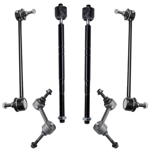 Image of Detroit Axle - 12pc Front End Control Arms Kit for 2009 Ford Escape Mazda Tribute Mercury Mariner, Lower Control Arms w /Ball Joint Sway Bars Tie Rod Ends Boots Replacement