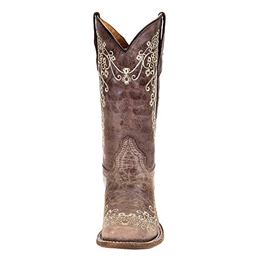 Corral Boots Girl's A2980 (Little Kid/Big Kid) Brown/Bone 2.5 Little Kid M2