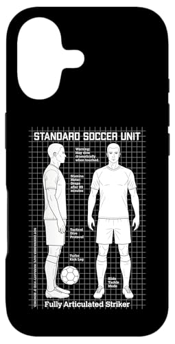 サッカー選手 ジョーク アクションフィギュア 面白い フットボール選手 スマホケース iPhone 17 用