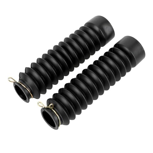 Flaconi Protection pour fourche de moto, fourche avant en caoutchouc, soufflet de manchon ondulé, convient pour VTT, poutres incurvées, motos