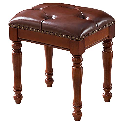 Tabouret de Piano, Tabouret de Coiffeuse Tabouret de Piano Vintage Banc de Piano avec Tabouret de Coiffeuse en Bois Massif avec Assise rembourrée Cuir PU Marron Bleu Everything is Fine - Les Beatles, Paul McCartney, John Lennon, RIngo Starr, George Harrison Tabouret de Piano, Tabouret de Coiffeuse Tabouret de Piano Vintage Banc de Piano avec Tabouret de Coiffeuse en Bois Massif avec Assise rembourrée Cuir PU Marron Bleu Everything is Fine