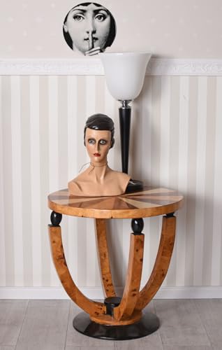 Art Deco Tisch Antik Beistelltisch Massivholz Wohnzimmertisch 58 cm cat051 Palazzo Exklusiv – Bild 4